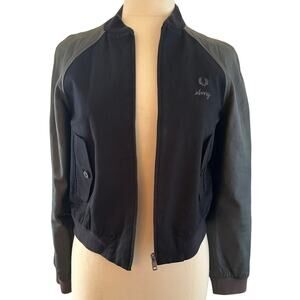 Fred Perry x Amy Winehouse Black Bomber Jacket US Size 8